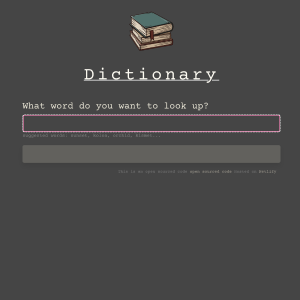 Dictionay app